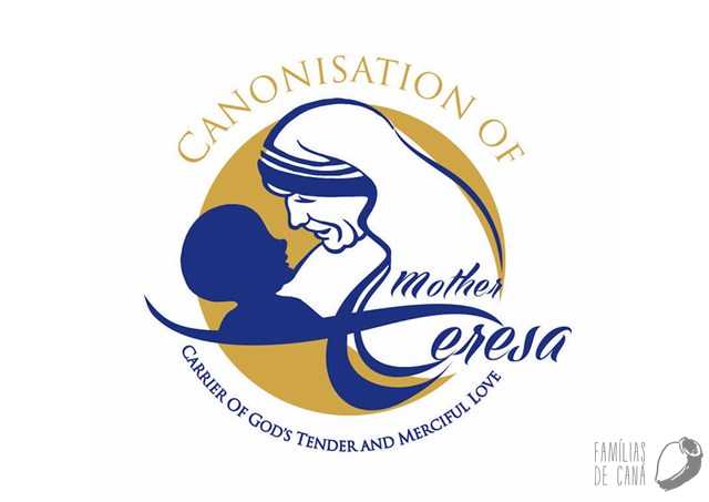 Logotipo oficial da canonização da Madre Teresa